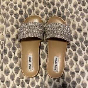 Steve Madden Drips sparkly slide sandal